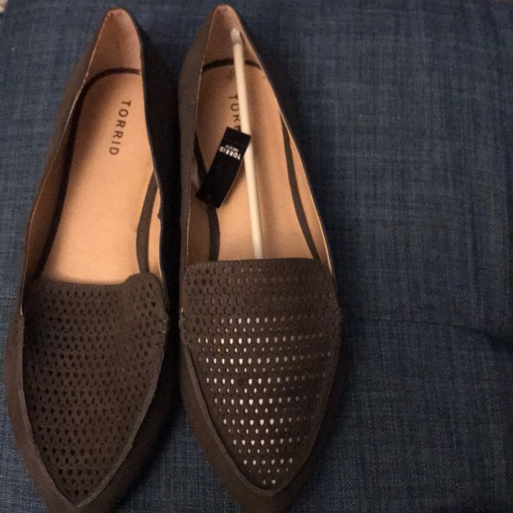 Brand new gray size 13 flats from Torrid